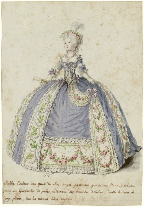 -longlivethequeen: Court dress, 1786, Les Arts Decoratifs