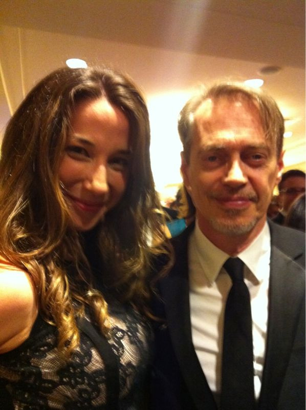 With the great Steve Buscemi. This is not an invitation to swap our eyes…