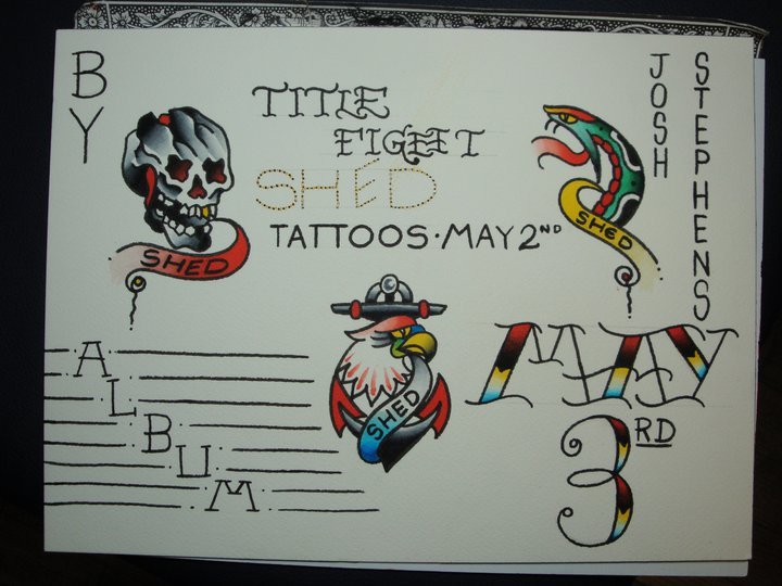 Title fight sheet I painted near the end of 2012 This one is hanging in  the shop clamorewolfmeyer a  Pop punk art Traditional tattoo design  Body art tattoos