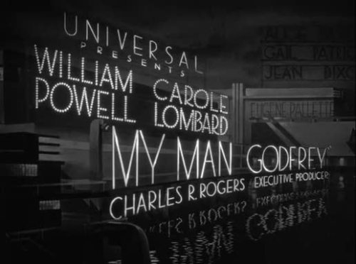 titlecard:  My Man Godfrey by Gregory La Cava - 1936 