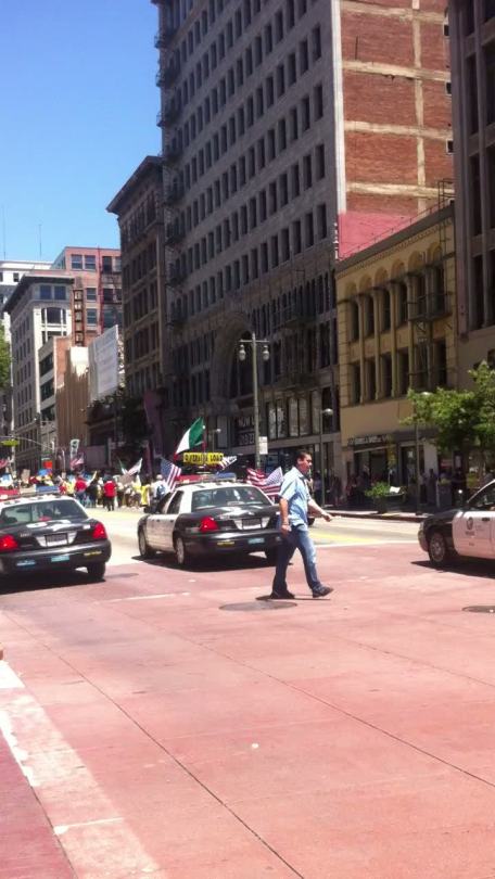 Look, a police sponsored angry party! Oh, they’re called parades? Gotta love downtown!