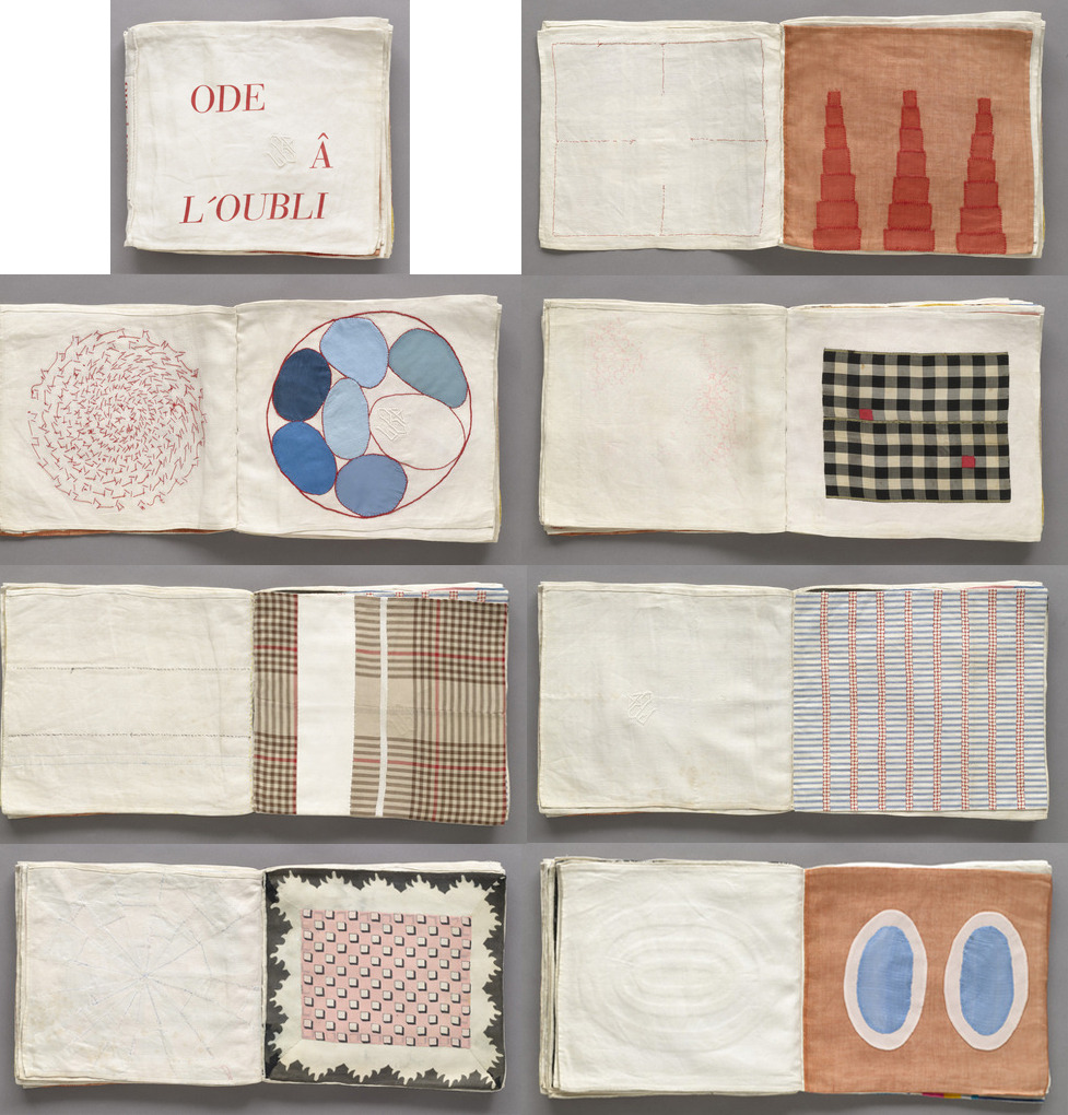 Louise Bourgeois, the cloth book Ode à l'oubli, 2002 – detail