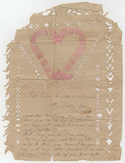 mi-soledad-maulla:Valentine’s Day Love Letter (25 August 1918)