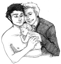 Another sketch for this kid!fic I&rsquo;m working on.