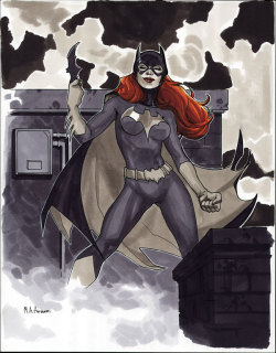 dcwomenkickingass:  misterherp:   C2E2 2011 Batgirl IIby *anjum Very pretty sketch of BabsGirl in a triumphant pose. 