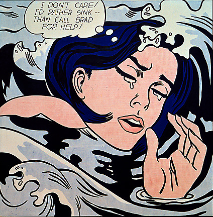 cavetocanvas:Drowning Girl - Roy Lichtenstein, 1963Things to think about when studying:What were the