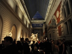 vogue:  INSIDE THE MET: Cocktails in the Petrie Sculpture Court 