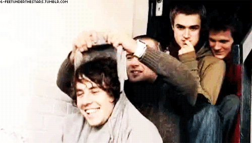 Tom’s face.