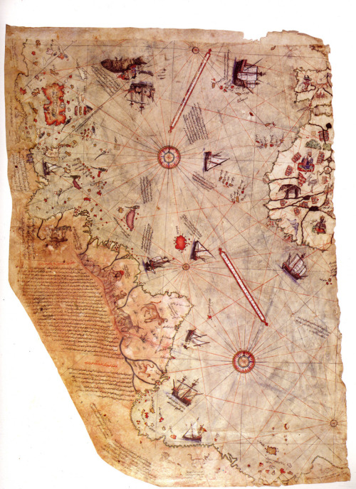 The Piri Reis map is a pre-modern world map compiled in 1513 from military intelligence by the Ottom