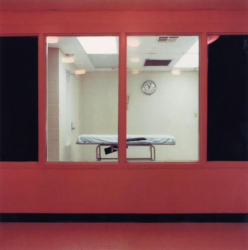 rifles:Lethal Injection Chamber from Witness Room, Cummins Unit, Grady, Arkansas 1991