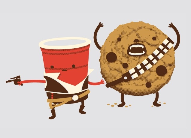 Hans Off My Cookie!
It’s still May the 4th! This printed design by Philip Tseng (aka pilihp) might be the most adorable reference ever. Some sizes still in stock right now!
- AL