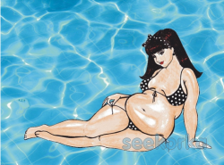 bigfatdeal:  BBW summer 2008 / Baculka leto 2008 by Seekorka on flickr  Cute Polka Dot Cartoon Girl !!!