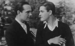 thescarecrowvideo:   leonardvole-blog:  William Haines and Eddie Nugent in The Duke Steps Out (1929)  Nearly forgotten now, William Haines was once a huge star in Hollywood. He specialized in playing handsome, cocky, young men - who would learn their