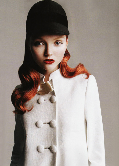 modeavenueparis:Lily Cole in Chloé | Ph. by Troyt CoburnAustralian Vogue August 2006 