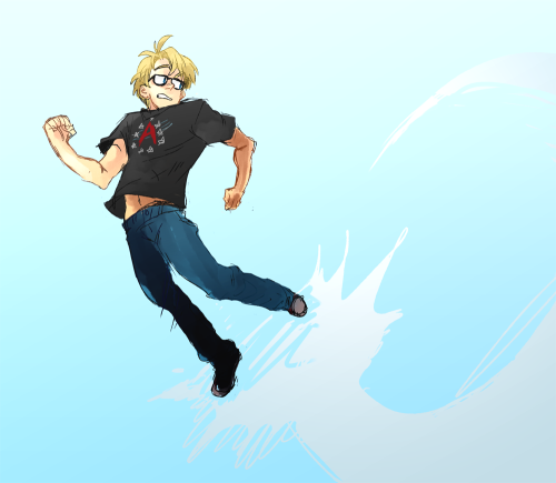 spacedrunk:  this turned out so plan and dumb and THAT HAND  showertimeyeah!!   fff I still love your poses regardless, always so dynamic!
