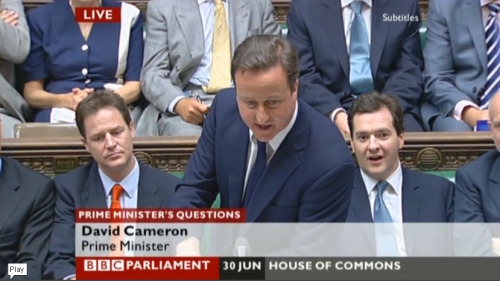 fuckyeahpmqs - PMQs Wednesday 30/06/2010George looks on just as...