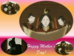 My favorite animated mother!!! Ursa from Avatar with Zuko and