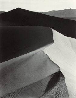 Sand Dunes; Sunrise, Death Valley Photo By Ansel Adams, 1948