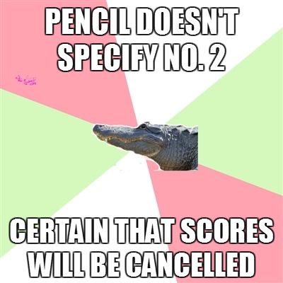 foreverchildblog:  foreverchildblog:  AP Crocodile: gpoy edition   oh  i made this last year apparently   I feel this way whenever I do a goddamn Scantron.