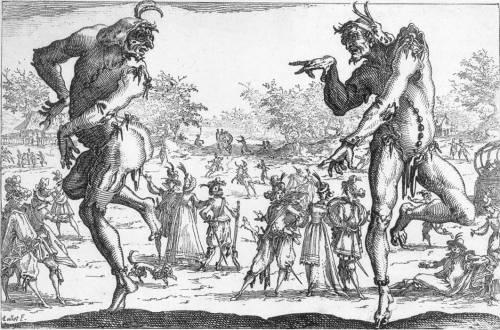 thizizit:  Jacques Callot, The Two Pantaloons (1616) 