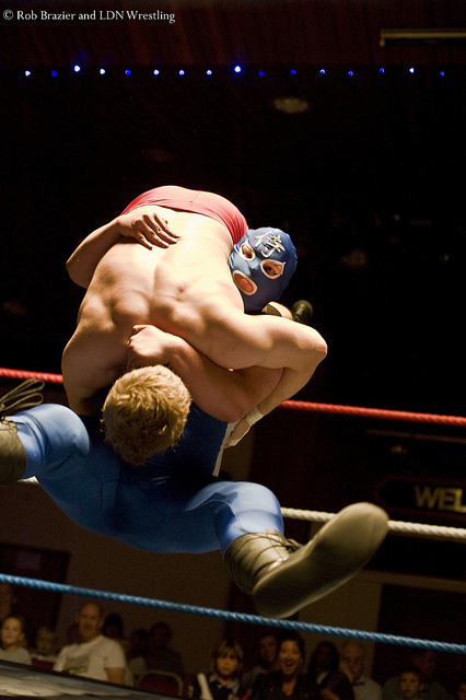 a very hot flying firemans cary suplex tombstone piledriver!!!! sucks 2b that shirtless dude right now!!!! fuckin its over bro!!