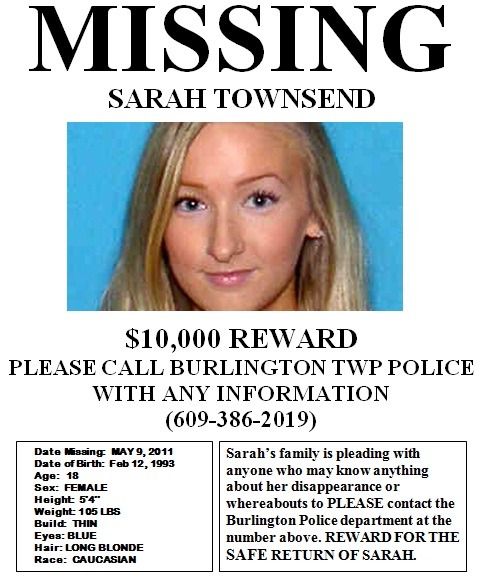 imapartycrusher:  PLEASE REBLOG THIS! MY COUSIN, SARAH TOWNSEND, IS MISSING. SHE