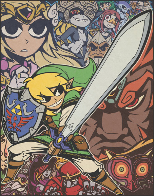 hazelxfaerie:  wildcardcorsair:  andreamonster:  Legend of Zelda Scott Pilgrim Style  There is serious amounts of win here  badassery 