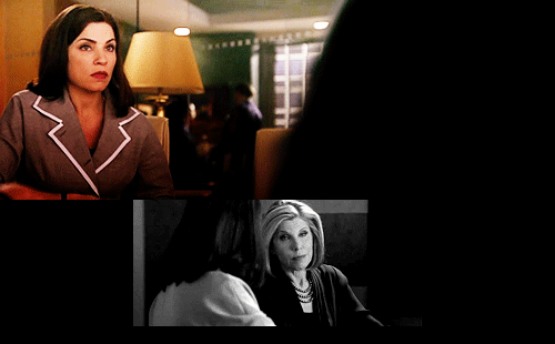 fuckyeahthegoodwife:  heartwarming: DIANE; We need you to take first chair. ALICIA; Because my husba