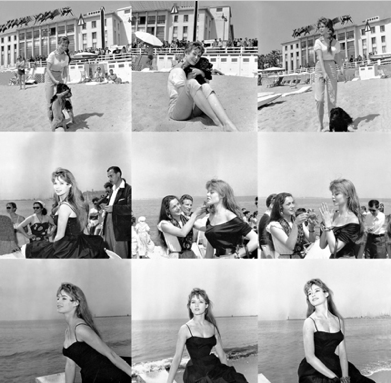 vanityfair:
“  Brigitte Bardot at the 1955 and 1956 Cannes Film Festival.
The 2011 Cannes Film Festival begins today.
Photograph by the Traversos.
”
Places I wouldn’t mind being.