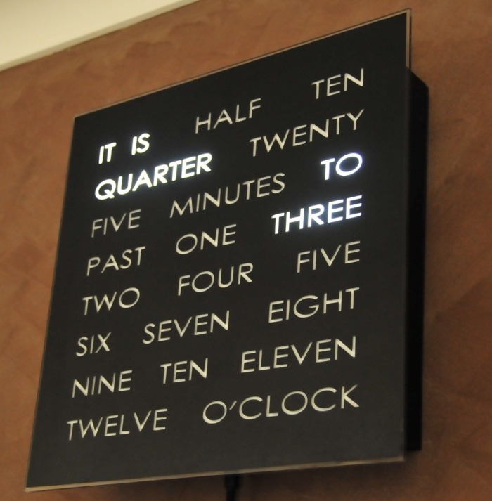 Swag clock.