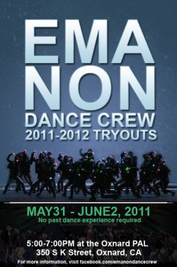 Aleebow:  Come Audition For Emanon Dance Crew!!! And Be A Part Of Our Fun Dance Family!