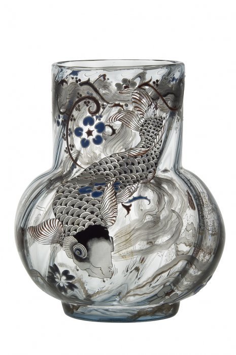 yama-bato:Vase « La Carpe »Emile Gallé (1846-1904) Paris, Exposition un