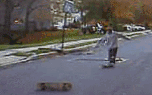 toptumbles:  The skateboard split trick 