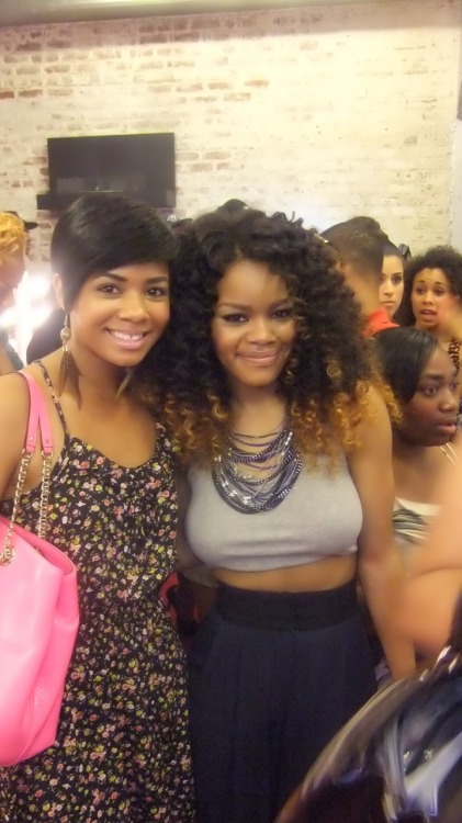 Teyana Taylor and I at The GlamBar’s 2 Year Anniversary party :)