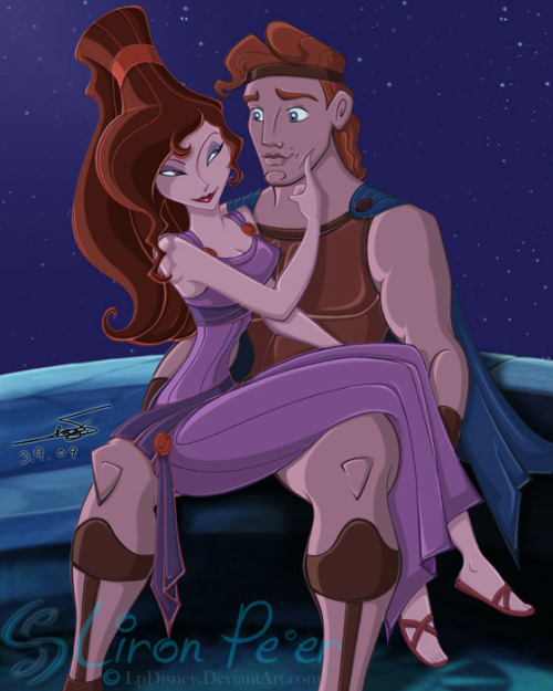 Meg and Hercules by LPDisney