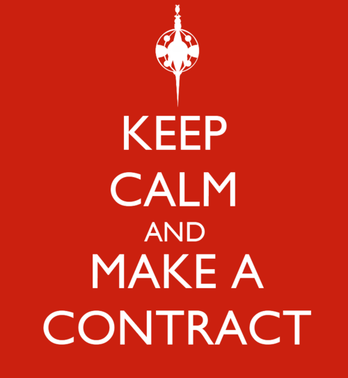 Do you want to make a contract with me?