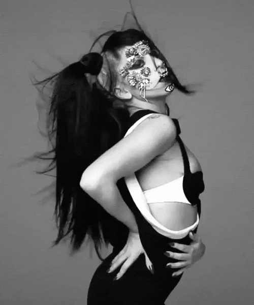 Gaga in B&W.