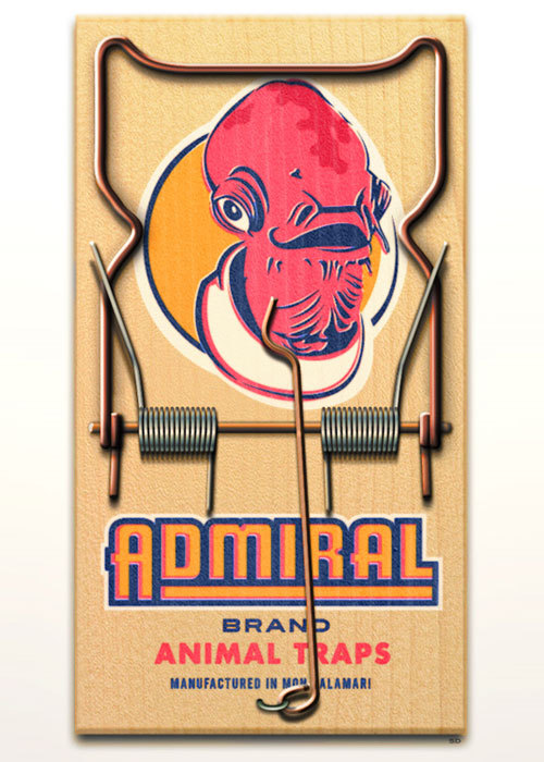 gamefreaksnz:  Admiral Traps. «  Created for Planet Pulp’s latest theme of Star Wars.   