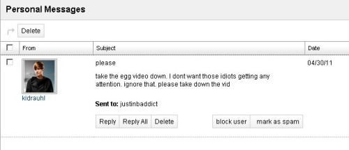 inlovewiththebiebs:  Justin’s reaction to the egg incident  This PM was sent to justinbaddict before