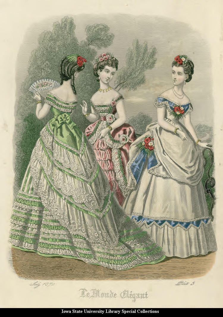 1870s Evening Dress