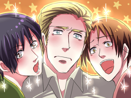 limegreenpanda:  heroicscones:  Various reactions to seeing a vagina.  he looks pretty