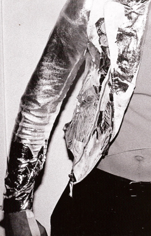 zoku:  Helmut Lang menswearSpring-Summer 2004foil biker jacket Arena Homme Plus, 2003