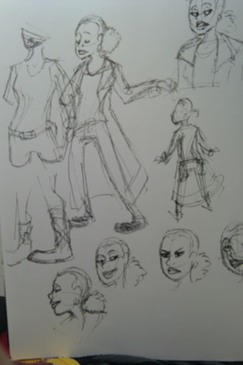 snarkylittleshark: Most of my sketchbook looks kind of like this, but worse.