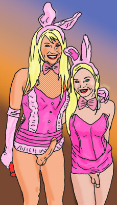 sissytwins:  Playboy Bunnies and Sissies