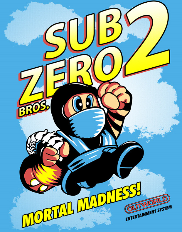 Sub-Zero and Mario join forces to drop fatality bombs all over the Mushroom Kingdom! Rad Mortal Kombat / Super Mario Bros. mash up by Timothy Lim.
Related Rampages: A Fisftful of Rupees | 20XX World’s Fair (More)
Sub Zero Bros 2 by Timothy Lim /...