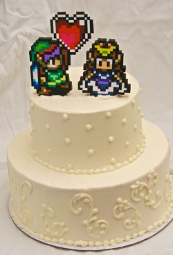 it8bit:  8 Bit Wedding Toppers - by Studio Sweets Available at Etsy. 