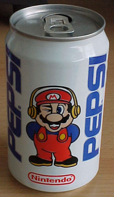 geekylifestyle:  Super Mario - Pepsi Can (Made in the Netherlands 1993) 