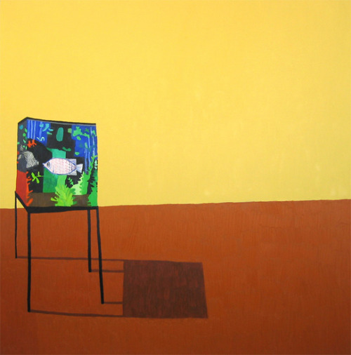 mrkiki:  Jonas WoodFish Tank,2007Oil on canvas71 x 70  inches VIA MORE