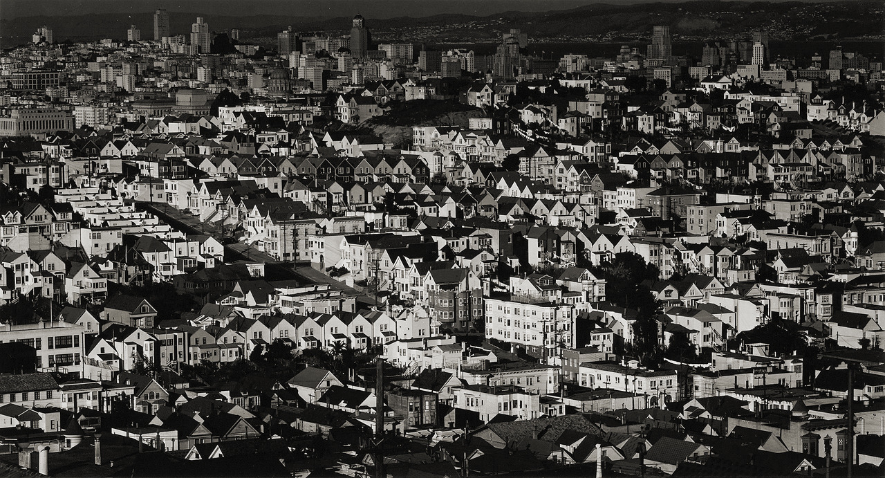 View from Twin Peaks photo by Max Yavno, 1947