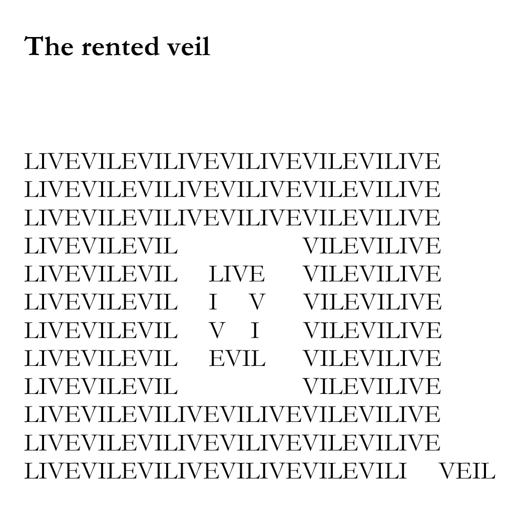 visual-poetry:  “the rented veil” by ray liversidge 